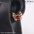 91609 Xuping New Fashion Gemstone Boucles d&#39;oreilles, boucles d&#39;oreilles artificielles Diamond Butterfly